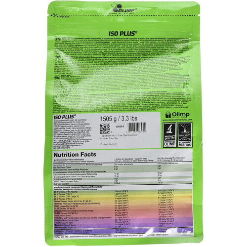 Olimp Tropic Blue Iso Plus Powder, 1505g 1