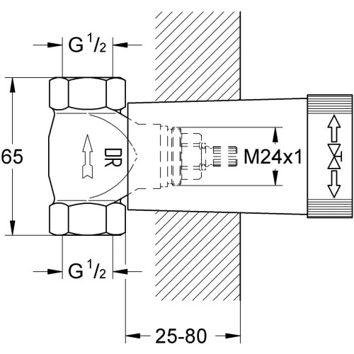 Grohe GROHE 29811000 | Concealed Stop Valve 1