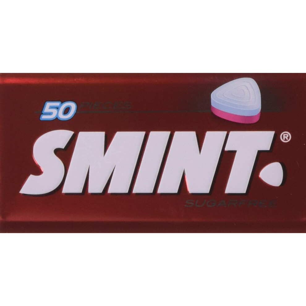 Smint Xxl Strawberry Sugarfree 50 Mints Tin (Pack Of 12)