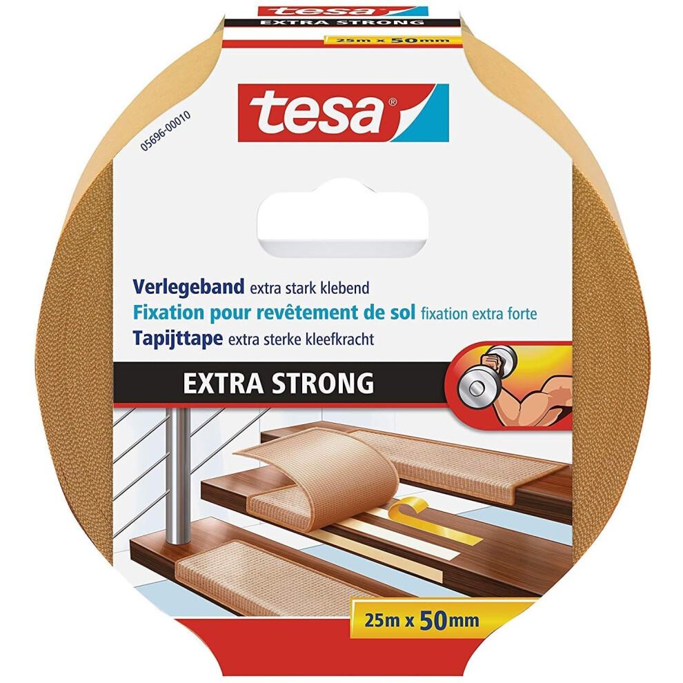 Tesa Flooring Tape Extra Strong Hold, 25M X 50Mm, 05696-00010-11