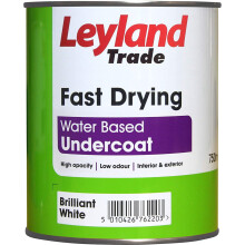 Leyland Trade 306736 Fast Drying Undercoat, Brilliant White, 750 ml