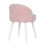 Living And Home Modern Velvet Dressing Table Stool with Solid Wood Legs 4