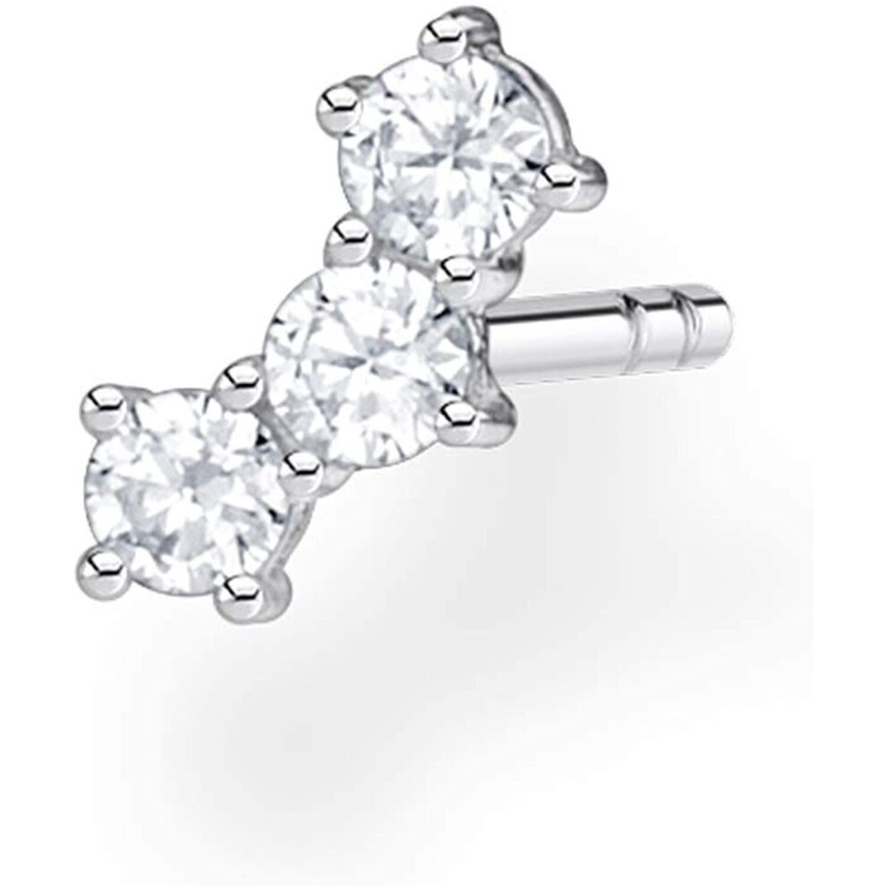 Thomas Sabo Women's Single Stud Earrings Stones Gold 925 Sterling Silver