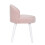 Living And Home Modern Velvet Dressing Table Stool with Solid Wood Legs 5