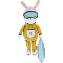 Zvukov stroj Fisher-Price Hoppy Dreams Dudlk a trenr spnku Plyov hudebn hracka se svetly a zvuky pro batolata