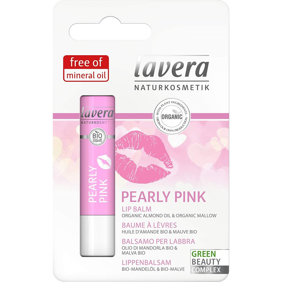 lavera Pearly Pink Lip Balm - naturally beautiful and supple lips - Organic Skin Care - Natural & Innovative Cosmetics