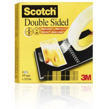 Scotch Double-Sided Tape, 19mm x 33m, 1 Roll