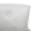 Living And Home Velvet Soft Seat Low-Back Vanity Stool - Off-White Upholstery, Buttoned Back, Solid Rubberwood Legs, Dressing Table Chair 5