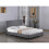(Fusion Fabric 4 Foot Bed Grey) Fusion Fabric Bed Grey 1