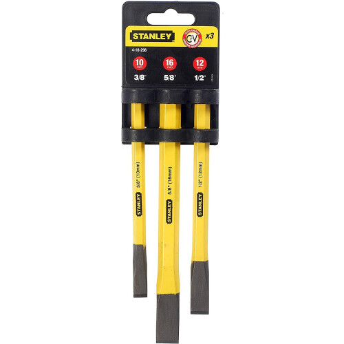 STANLEY Stanley 4-18-298 Cold Chisel Set, 3 Pieces 1
