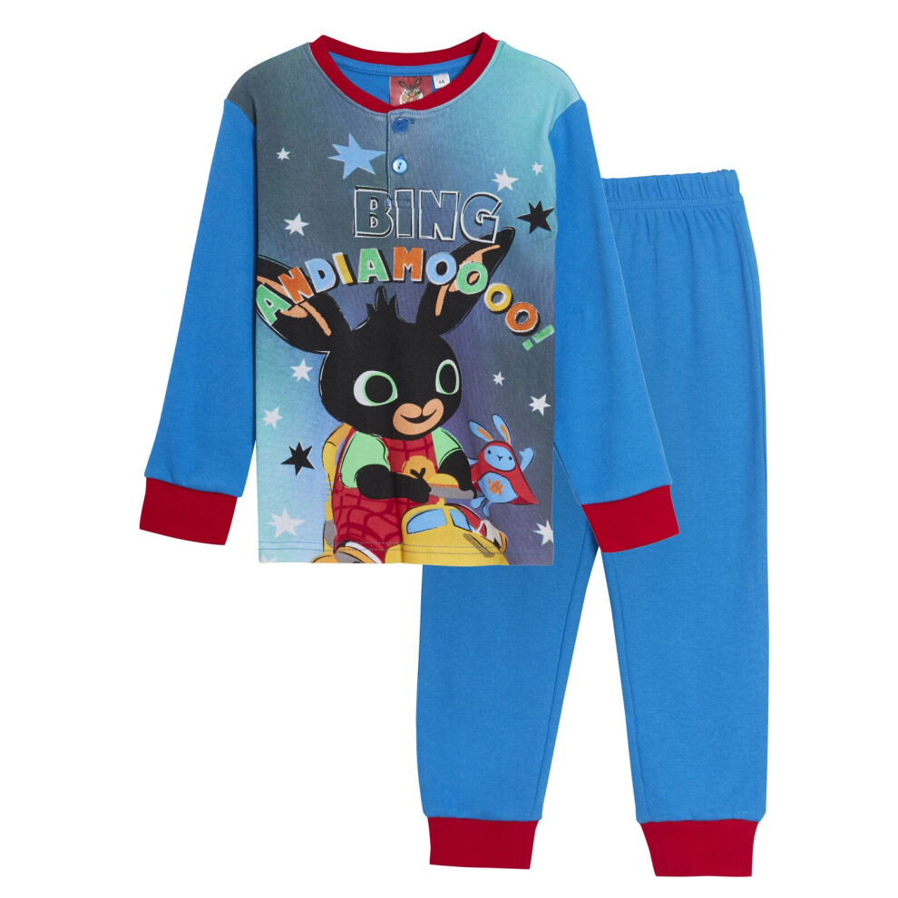 (Blue, 3 Years) Bing Bunny Pyjamas Kids Luxury Full Length Pjs Gift Boxed Hoppity Nightwear Set