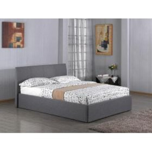 (Fusion Fabric Storage King Size Bed Grey) Fusion Fabric Storage  Bed Grey