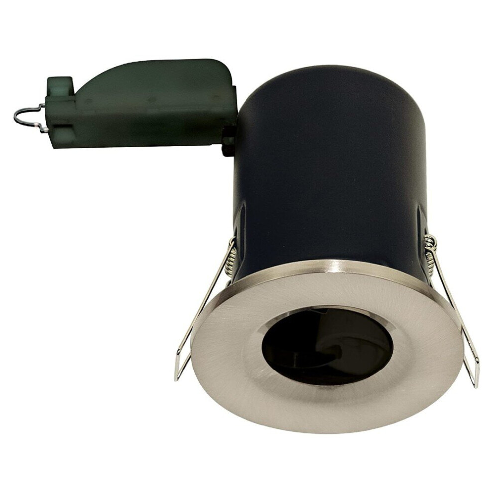 Luceco EFRDGUFBS Fire Rated Downlight Fitting GU10 (Brushed Steel)