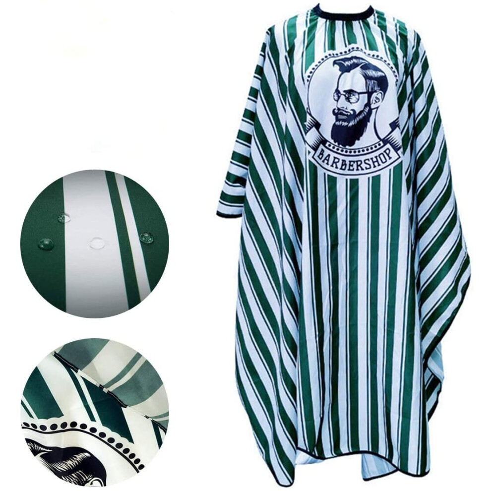 Dwtech Hairdressing Gown Barbers Cape,Hairdressing Capes,Hair Cut Waterproof Unisex Professional Barbers With Snap Closure Hair Salon Cutting Cape Barber