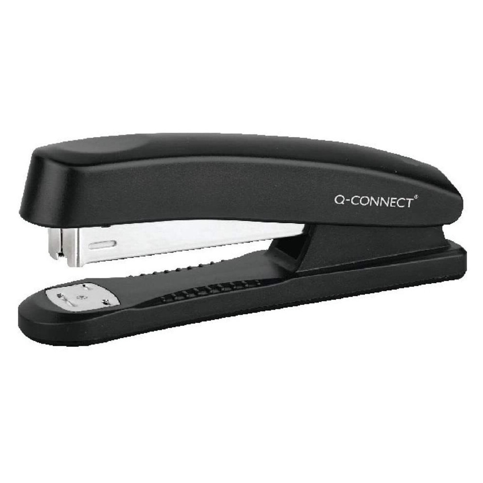 Q-Connect Black Full Strip Plastic Stapler,