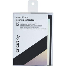Cartões de inserção CRICUT Joy - preto / prata holográfica - CRICUT