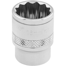 Draper 32780 3/8-Inch Square Drive 12-Point Hi-Torq Metric Socket, 16mm Size