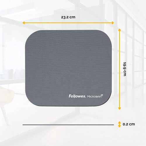 Fellowes Fellowes Mouse Pad with Microban Antibacterial Protection - Silver 1