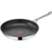 Tefal Jamie Oliver Cook's Direct On Frying Pan E30406, 28 cm, Induction Compatible, Dishwasher Safe, Titanium-Reinforced Non-Stick, Thermo-Signal