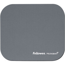Fellowes Mouse Pad with Microban Antibacterial Protection - Silver
