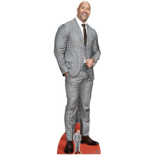 STAR CUTOUTS CS727 Dwayne Johnson Checked Suit, cardboard, Multi-Colour, 3 x 59 x 194 cm