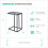 LIVIVO C-Shaped Sofa Side Table Coffee Laptop End Table Living Room Snack Desk Storage 9