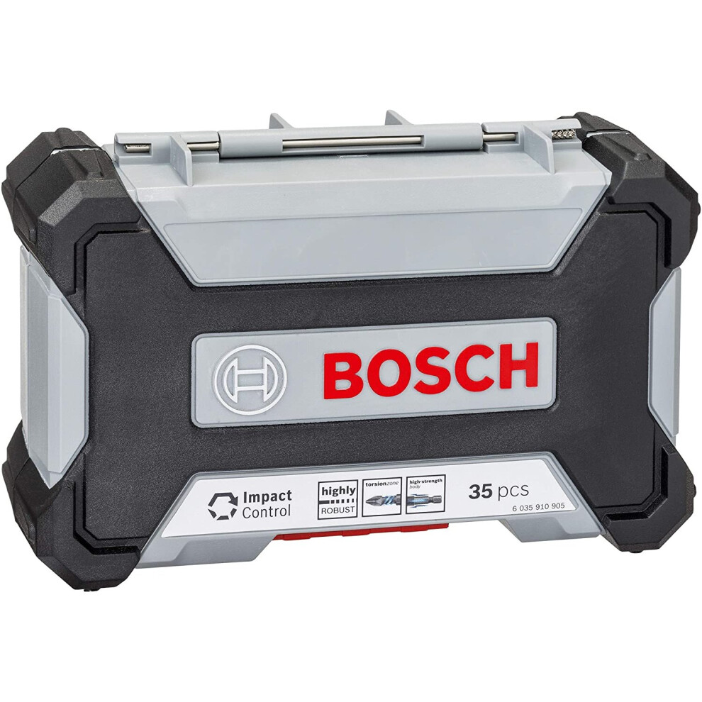 Bosch Professional 2608577148 35-piece Multi-purpose Drill Bit & Impact Control Screwdriver Bit Set (Pick and Click, HEX-9, Accessories for Impact