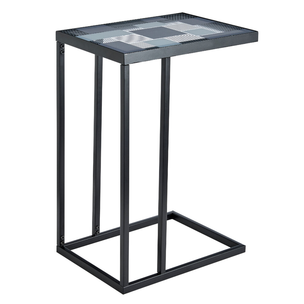 C-Shaped Sofa Side Table Coffee Laptop End Table Living Room Snack Desk Storage