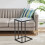 LIVIVO C-Shaped Sofa Side Table Coffee Laptop End Table Living Room Snack Desk Storage 11