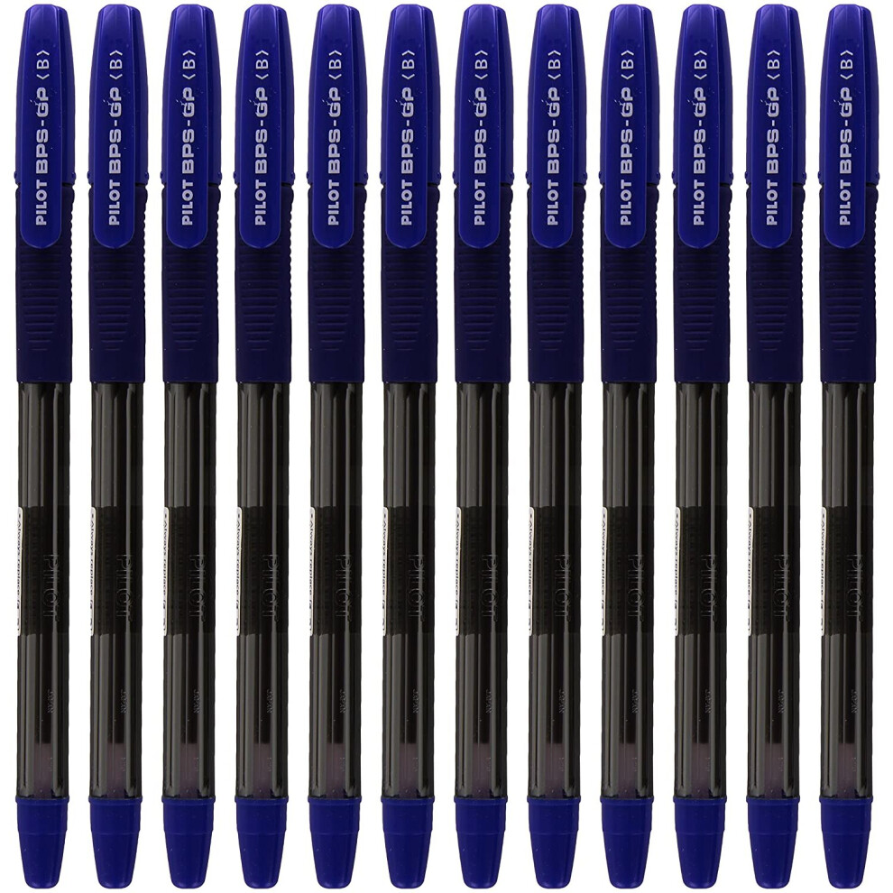 Pilot BPS - GP Grip Ballpoint 1.2 mm Tip (Pack of 12) - Blue