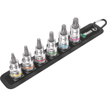Wera Belt C 3 TORX® HF Zyklop holding function bit socket set, 1/2" drive, 6pc , 05003997001