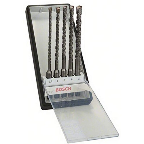 Bosch Bosch 2607019929 SDS Plus-5 Robust Masonry Drill Bit Set, 5.5mm/10mm, 5 Pcs