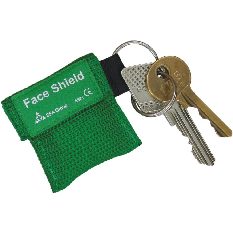 Safety First Aid Group Hypaguard Cpr Face Shield In Keyring Pouch- Flat Face Filter