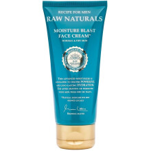 Raw Naturals MOISTURE BLAST FACE CREAM | Intensive moisturiser for men with Coconut and Oat oils | Soothing, hydrating & calming for all action faces