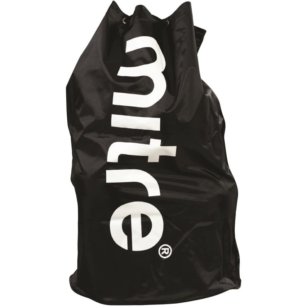 New Mitre H8004 Jumbo Football Bag, Holds 20 Balls, Black