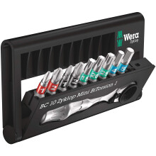 Herramientas - WERA - BC 10 Zyklop Mini BT 1 - 10 piezas - Hex, Phillips, Torx - 25,4 mm