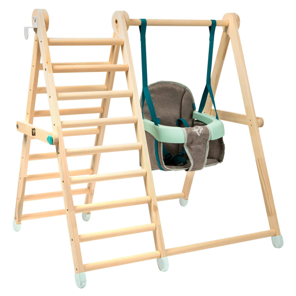 Tp Toys Tp Active-Tots Pikler Style Wooden Climb And Swing