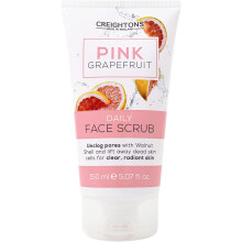 Creightons Pink Grapefruit Daily Face Scrub (150ml) - Unclog pores with Walnut Shell and lift away dead skin cells for clear, radiant skin.