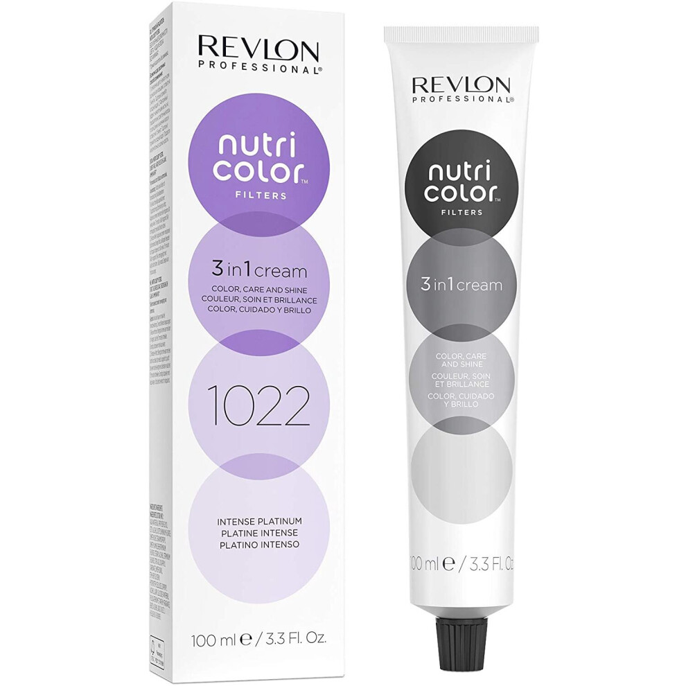 Revlon Nutri Color Filters, Semi Permanent Hair Colour Conditioner, 1022 Intense Platinum, 100 ml