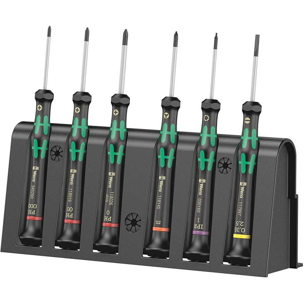 Wera 2050/6 Kraftform Micro Screwdriver set, PH/TX IRP/SL/M, 6pc, 05030181001
