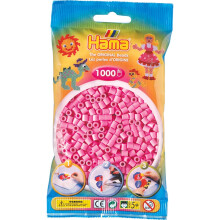 HAMA - 207-48 - Kreatives Gestalten - Perlen und Schmuck - Beutel mit 1000 Perlen - Pastellrosa