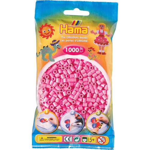 Hama Beads Hama Beads - Pastel Light Mauve (1000 Midi Beads)