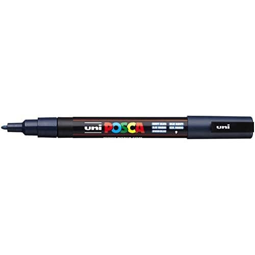 Uni-Ball Posca PC-3M - 1.5mm Fine Bullet Tip Marker - Navy Blue