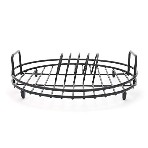 simplywire - Circular Dish Drainer - Round Sink Drying Rack - Black 2