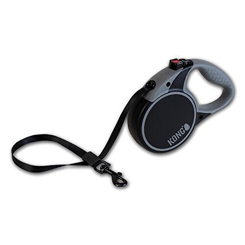 KONG KONG Terrain Retractable Dog Leash, Medium, Black, 5m Tape