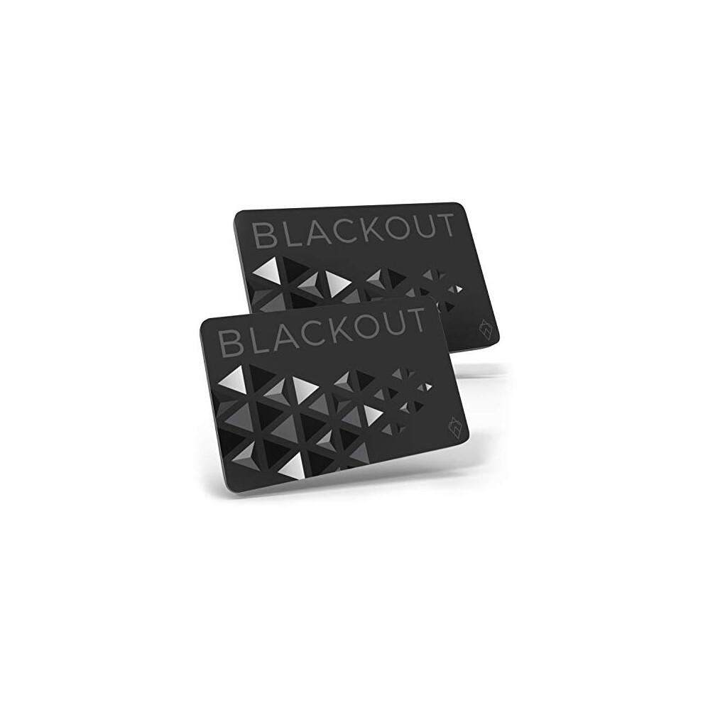 Blackout by AKIELO  Ultra Thin RFID Blocking Card (2 x Pack)  The Single Solution to Contactless Card Protection  The Ultimate RFID Card Prote