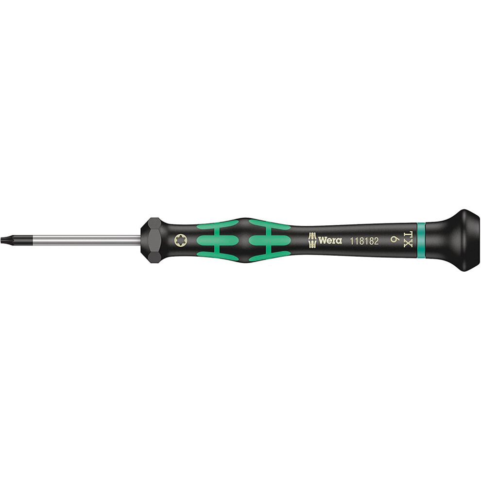 Wera 05118182001 Torx Driver With Holding Function 2067 Tx6x40mm, Tx 6 X 40 Mm Silver
