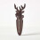 Homescapes Homescapes Brown Wall Mounted Cast Iron Stag Garden Thermometer 1