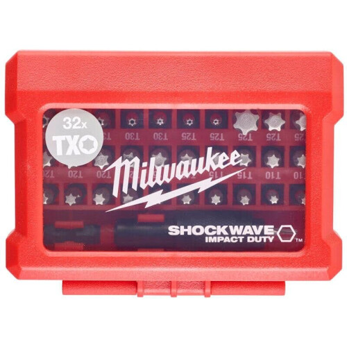 Milwaukee Milwaukee 4932471586 Shockwave Compact Bit CD Impact Screwdriver Torx Set 32 Pcs