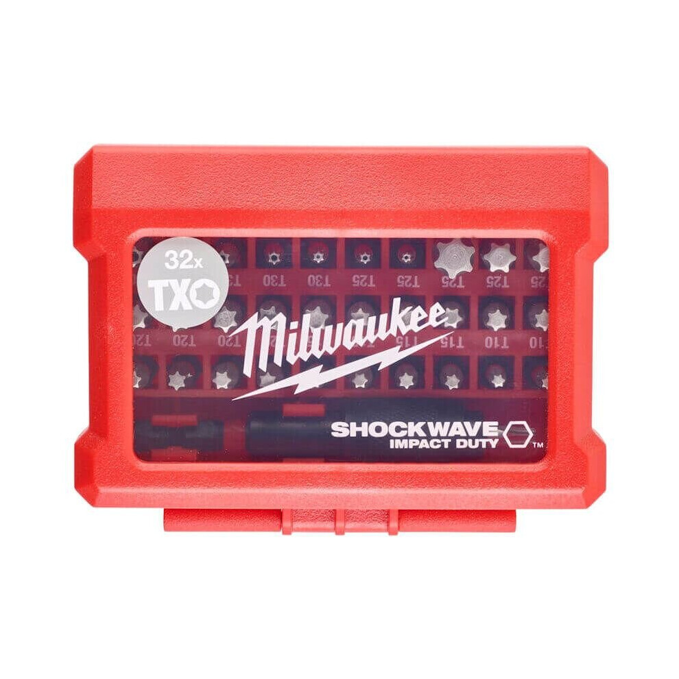 Milwaukee 4932471586 Shockwave Compact Bit CD Impact Screwdriver Torx Set 32 Pcs